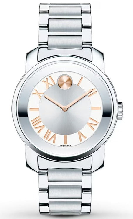 Shop Movado Bold Silver Dial Silver Steel Strap Watch for Women - 3600244 in USA