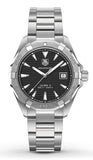 Tag Heuer Aquaracer Automatic Black Dial Silver Steel Strap Watch for Men - WAY2110.BA0928