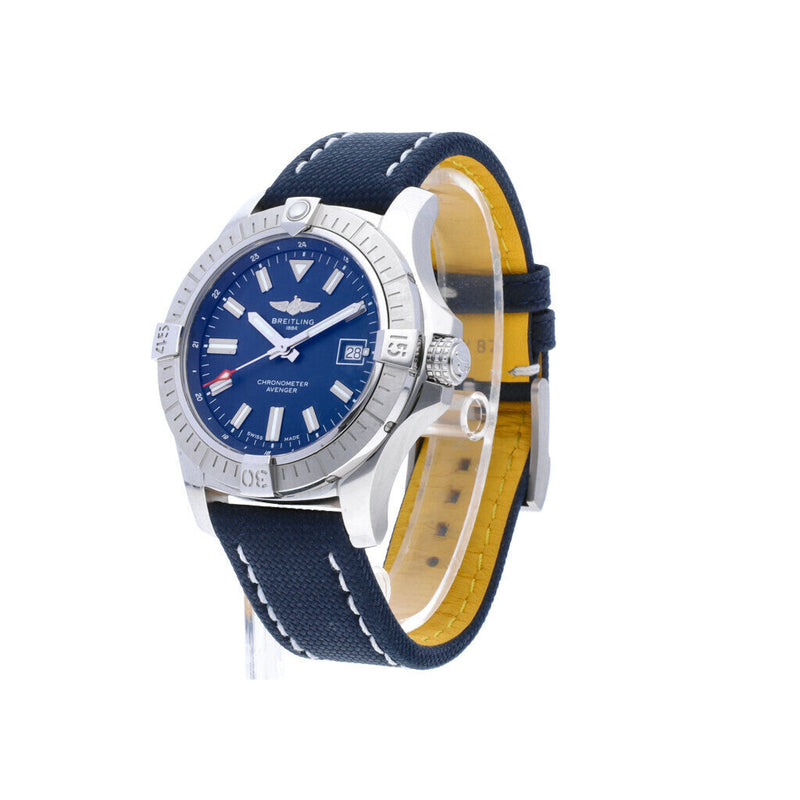 Shop Breitling Avenger Automatic 43 Blue Dial Blue Nylon Strap Watch for Men - A17318101C1X1 in USA