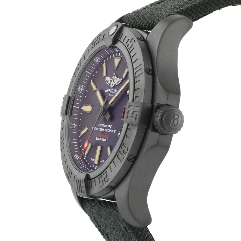 Shop Breitling Avenger Titanium Blackbird 44mm Automatic Mens Watch - V1731110BD74/109W in USA