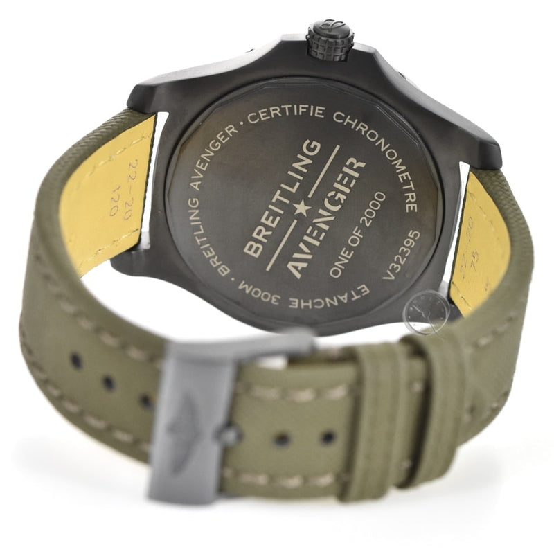 Shop Breitling Avenger Automatic GMT 45 Night Mission Green Dial Green Nylon Strap Watch for Men - V323952A1L1X1 in USA