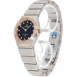 Shop Omega Constellation Quartz Diamonds Blue Dial Two Tone Steel Strap Watch for Women - 131.20.25.60.53.002 in USA