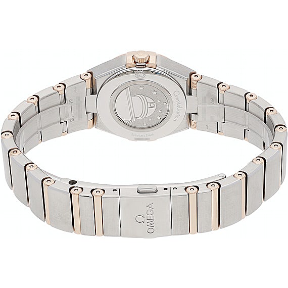 Shop Omega Constellation Quartz Diamonds Blue Dial Two Tone Steel Strap Watch for Women - 131.20.25.60.53.002 in USA