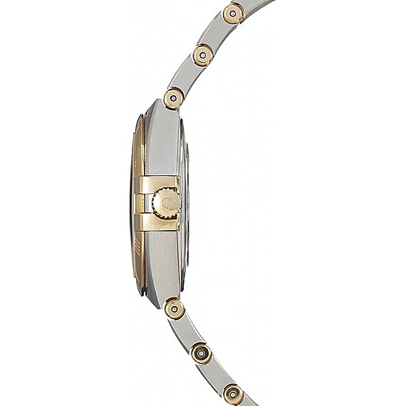 Shop Omega Constellation Manhattan Yellow Dial Two Tone Steel Strap Watch for Women - 131.20.28.60.08.001 in USA