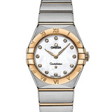 Shop Omega Constellation Manhattan Mother of Pearl Dial Two Tone Steel Strap Watch for Women - 131.20.28.60.55.002 in USA