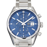 Tag Heuer Carrera Chronograph 41mm Blue Dial Silver Steel Strap Watch for Men - CBK2112.BA0715 Buy Now By Tag Heuer