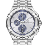 Maurice Lacroix Aikon Chronograph Silver Dial Silver Steel Strap Watch for Men - AI1018-SS002-131-1 Buy Now By Maurice Lacroix