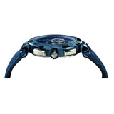 Shop Versace Aion Chronograph Blue Dial Blue Leather Strap Watch for Men - VBR070017 in USA