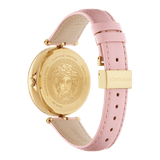 Versace Palazzo Empire Pink Dial Pink Leather Strap Watch for Women - VCO030017
