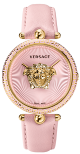 Versace Palazzo Empire Pink Dial Pink Leather Strap Watch for Women - VCO030017 Buy Now By Versace