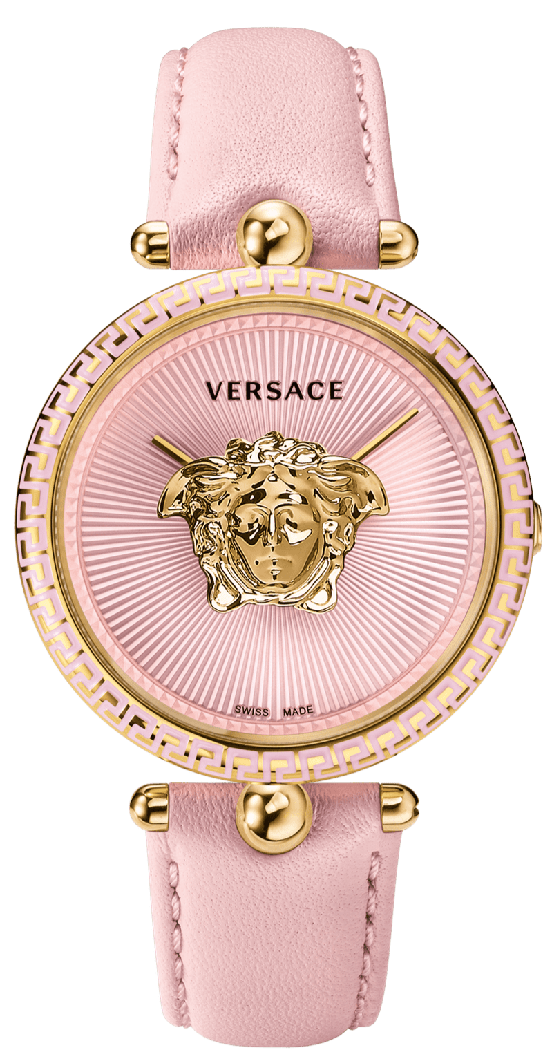 Versace Palazzo Empire Pink Dial Pink Leather Strap Watch for Women - VCO030017 Buy Now By Versace