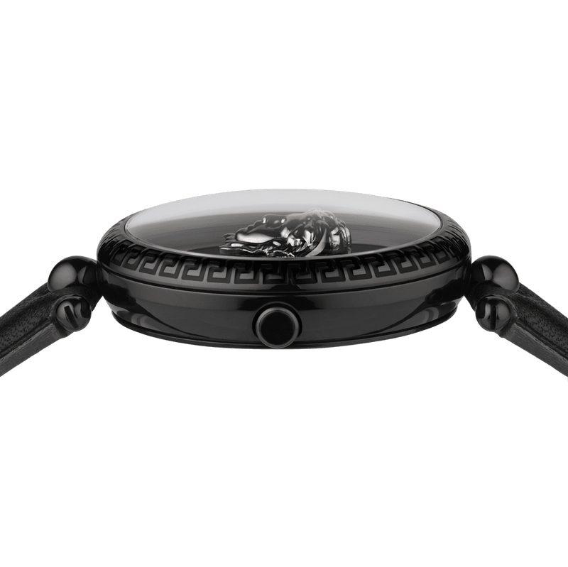 Versace Palazzo Empire Black Dial Black Leather Strap Watch for Women - VCO050017 Buy Now By Versace