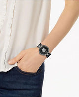 Versace Palazzo Empire Black Dial Black Leather Strap Watch for Women - VCO060017 Buy Now By Versace