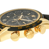 Versace V-Ray Chronograph Quartz Black Dial Brown Leather Strap Watch For Men - VEDB00318 Buy Now By Versace