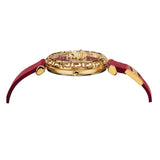Versace Palazzo Empire Greca Red Dial Red Leather Strap Watch for Women - VEDV00319 Buy Now By Versace