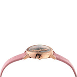Versace Virtus Quartz Grey Dial Pink Leather Strap Watch for Women - VEHC00319