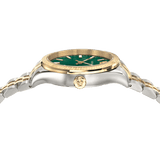 Versace Hellenyium Quartz Green Dial Two Tone Steel Strap Watch For Men - VEVI00620 Buy Now By Versace