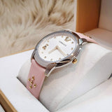Versace Audrey Quartz White Dial Pink Leather Strap Watch for Women - VELR00119 Buy Now By Versace