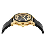 Versace Code Quartz Black Dial Black Leather Strap Watch For Men - VEPO00320 Buy Now By Versace