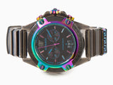 Versace Icon Active Chronograph Quartz Black Dial Black Steel Strap Watch For Men - VEZ701022 Buy Now By Versace