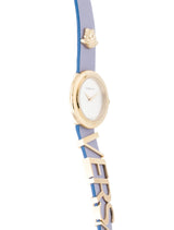 Shop Versace V-Flare Silver Dial Purple Leather Strap Watch for Women - VEBN00318 in USA