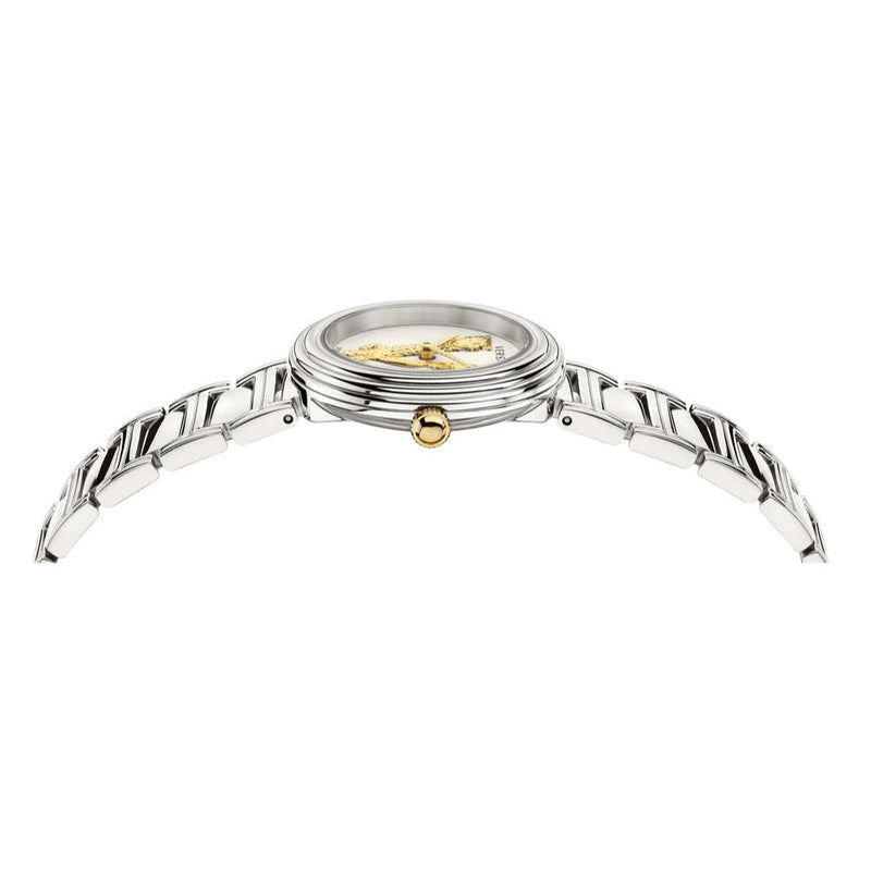 Versace Virtus Quartz White Dial Silver Steel Strap Watch For Women - VET300621 Buy Now By Versace