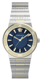 Versace Greca Quartz Blue Dial Silver Steel Strap Watch for Women - VEVH01120 Buy Now By Versace