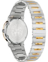 Versace Greca Silver Dial Two Tone Steel Strap Watch for Men - VEVI00320 Buy Now By Versace