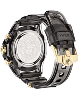 Versace Icon Active Chronograph Black Dial Black Steel Strap Watch for Men - VEZ700421 Buy Now By Versace