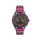 Shop Versace Icon Active Chronograph Black Dial Purple Rubber Strap Watch For Men - VEZ701423 in USA