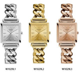 Shop Guess Vanity Silver Dial Silver Steel Strap Watch for Women - W1029L1 in USA