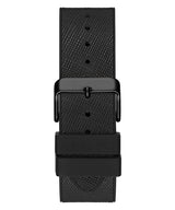 Guess Phoenix Multifunction Silver Dial Black Silicone Strap Watch For Men - GW0048G1 Buy Now By Guess