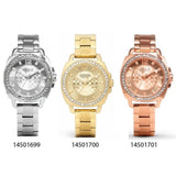 Coach Mini Boyfriend Diamonds Silver Dial Silver Steel Strap Watch for Women - 14501699 Buy Now By Coach