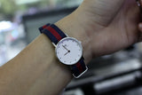 Daniel Wellington Classy Oxford White Dial Two Tone Nylon Strap Watch For Women - DW00100072 Buy Now By Daniel Wellington