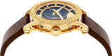 Versace Code Quartz Blue Dial Brown Leather Strap Watch For Men - VEPO00220 Buy Now By Versace