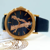 Versace Virtus Quartz Blue Dial Blue Leather Strap Watch for Women - VEHC00419 Buy Now By Versace