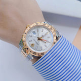 Versace Hellenyium GMT Silver Dial Two Tone Steel Strap Watch for Men - V11030015 Buy Now By Versace
