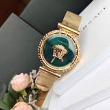 Versace Palazzo Empire Greca Green Dial Gold Mesh Bracelet Watch for Women - VEDV00819 Buy Now By Versace