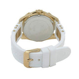 Guess Intrepid White Dial Two Tone Silicone Strap Watch For Women - W0325L2 Buy Now By Guess