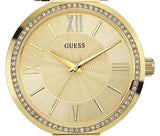 Shop Guess Soho Champagne Dial Stainless Steel Mesh Bracelet Watch For Women - W0638L2 in USA