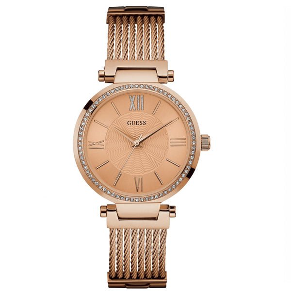 Guess Soho Rose Gold Dial Stainless Steel Watch For Women - W0638L4 Buy Now By Guess