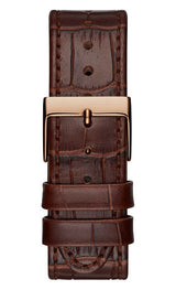 Guess Limelight Analog White Dial Brown Leather Strap Watch For Women - W0775l14 Buy Now By Guess