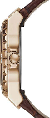 Guess Limelight Analog White Dial Brown Leather Strap Watch For Women - W0775l14 Buy Now By Guess