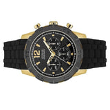 Shop Guess Caliber Chronograph Black Dial Black Rubber Strap Watch for Men - W0864G3 in USA