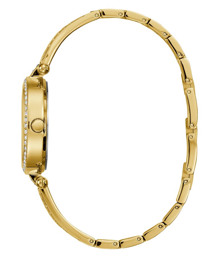 Guess Muse Crystals White Dial Rose Gold Steel Strap Watch For Women - W1008L2 Buy Now By Guess