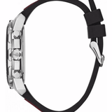 Guess Octane Chronograph Black Dial Two Tone Silicone Strap Watch For Men - W1047G1