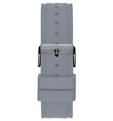 Guess Legacy Grey Dial Grey Silicone Strap Watch For Men - W1048G1 Buy Now By Guess