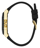 Shop Guess Black Dial Black Rubber Strap Watch For Women - W1053L7 in USA