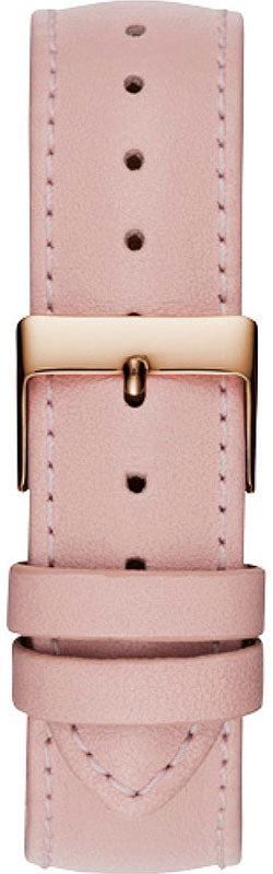 Guess Wonderlust Beige Dial Pink Leather Strap Watch for Women - W1065L1 Buy Now By Guess