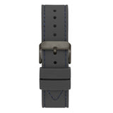 Guess Odyssey Blue Dial Grey Rubber Strap Watch For Men - W1108G6